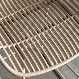 LEUCA MESH INDOOR/OUTDOOR BAR STOOL BUNDLE  | TOBACCO SAND CLOSE UP