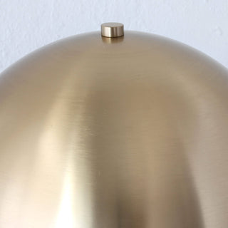 LEVADA GRANDE MARBLE TABLE LAMP  |  ANTIQUE BRASS SHADE + WHITE MARBLE