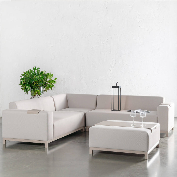 LE LUGARIA 4 PIECE BUNDLE  |  CLAY HAZE FRAME + SNOWSTORM FABRIC