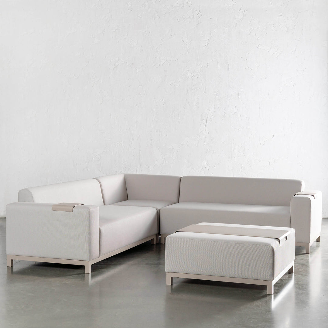 LE LUGARIA 4 PIECE BUNDLE  |  CLAY HAZE FRAME + SNOWSTORM FABRIC