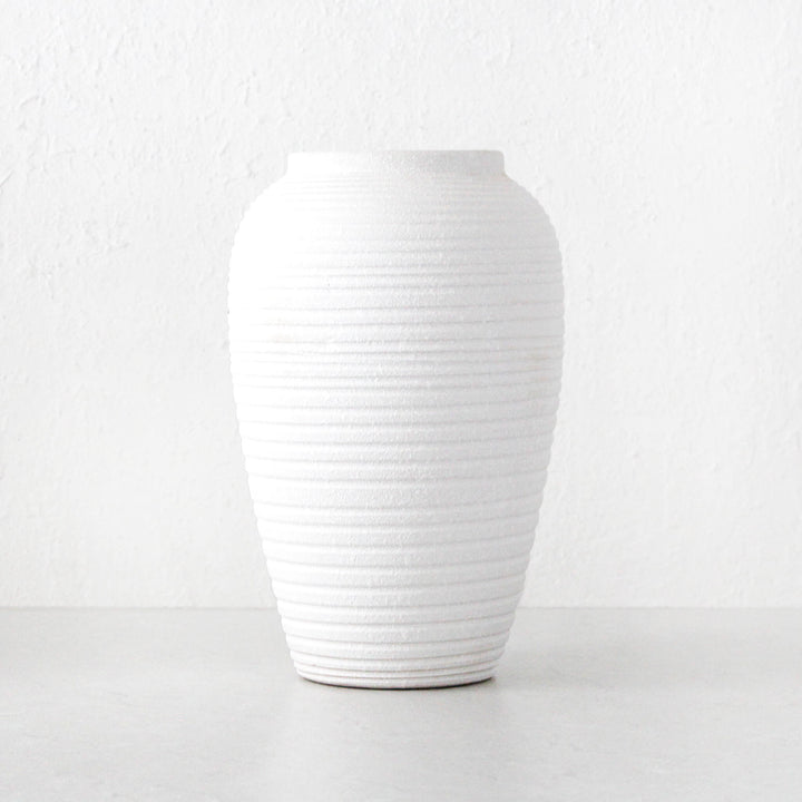 LILLE CERAMIC VASE | WHITE CERAMIC | LARGE