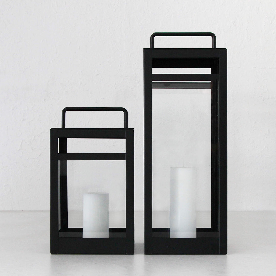 LUCANO HURRICANE LANTERN  COLLECTION  |  BLACK