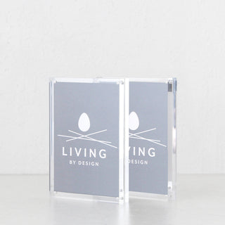LUCID PERSPEX PHOTO FRAME SET  |  PACKAGE INCLUDING 2 x A5 FRAMES
