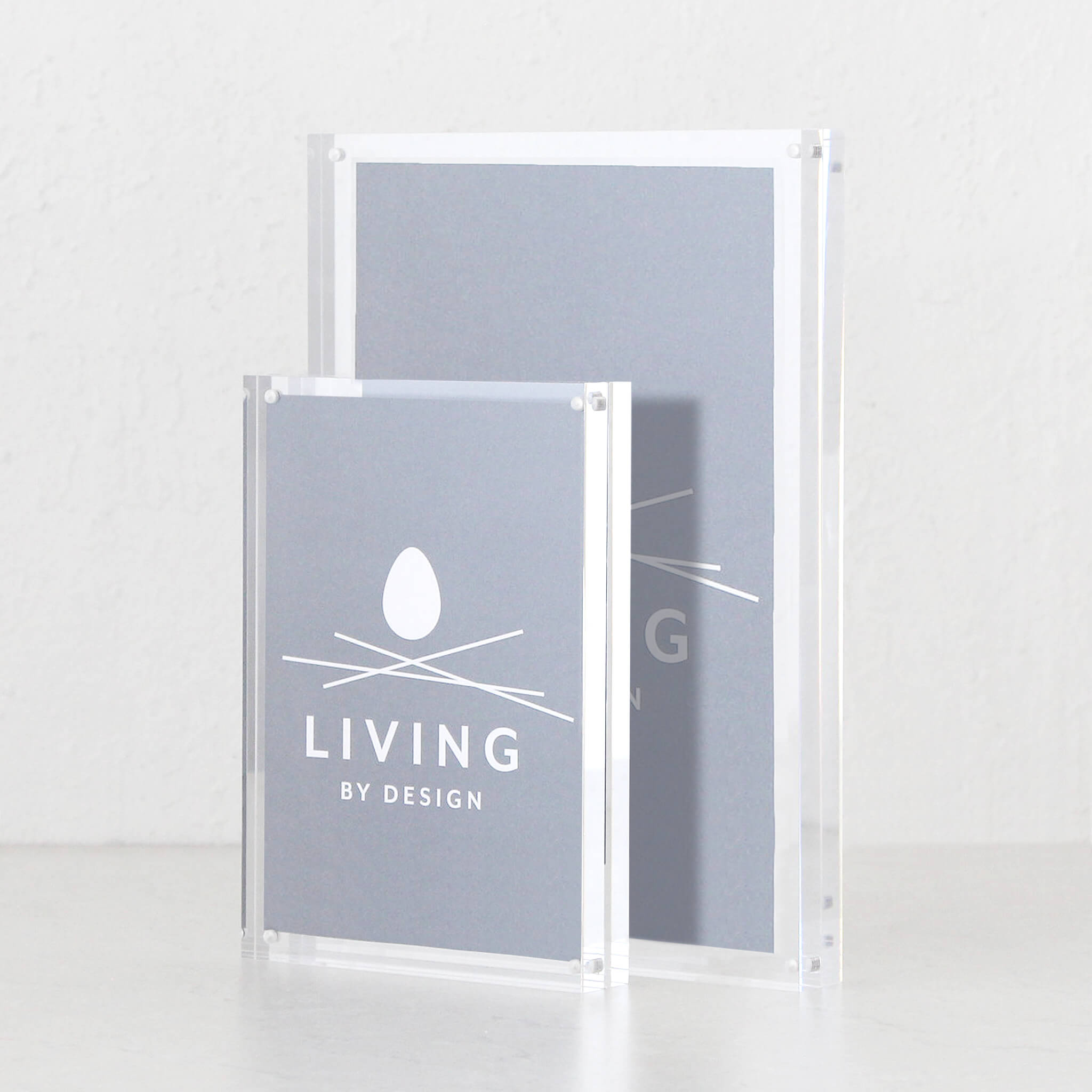 LUCID PERSPEX PHOTO FRAME SET | PACKAGE INCLUDE A5 + A4 FRAME – Living ...