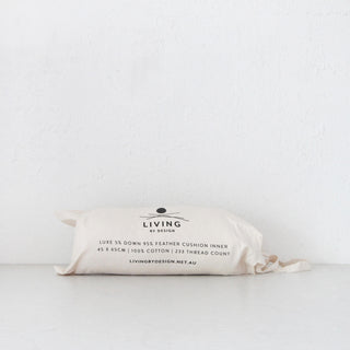 LUXE FEATHER + DOWN FILLED CUSHION INNERS   |  45 X 65 CM