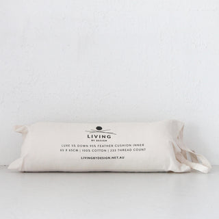 LUXE FEATHER + DOWN FILLED CUSHION INNER IN CALICO BAG   |  65 X 65 CM