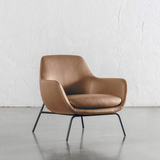 LYNDON ARMCHAIR  |  CANYON TAN VEGAN LEATHER