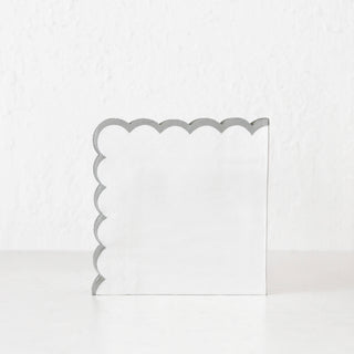 LYRA PAPER NAPKIN BUNDLE X3 | WHITE + SILVER