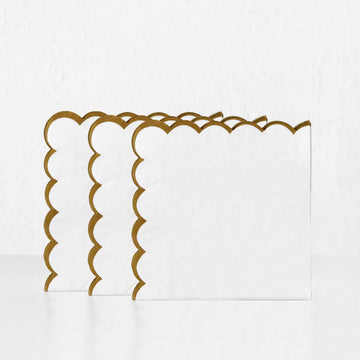 LYRA PAPER NAPKIN BUNDLE X3 | WHITE + MATTE GOLD