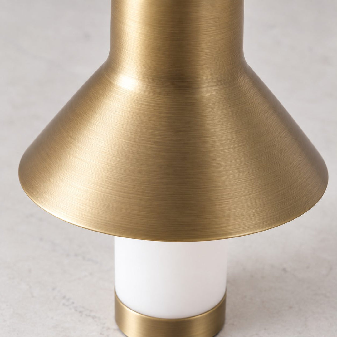 LA CONDETTE RECHARGEABLE INDOOR/OUTDOOR LED LANTERN  |  ANTIQUE BRASS