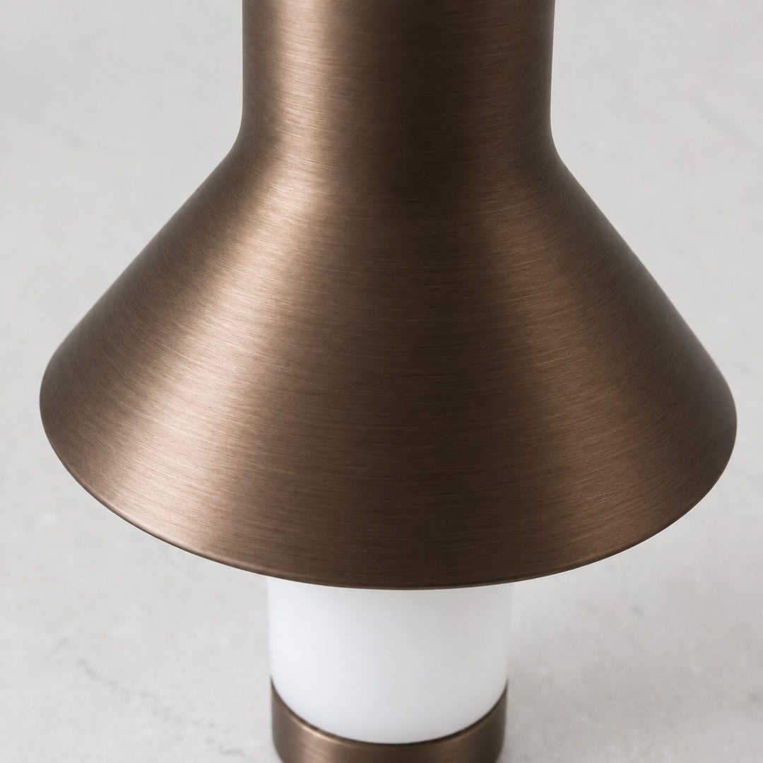 LA CONDETTE RECHARGEABLE INDOOR/OUTDOOR LED LANTERN  |  DARK BRASS