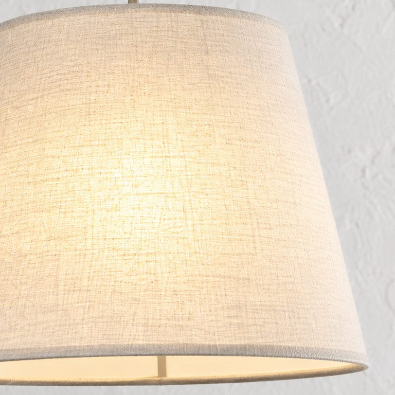 LACRES FLOOR LAMP  |  MOCHA MARBLE + CREME SHADE