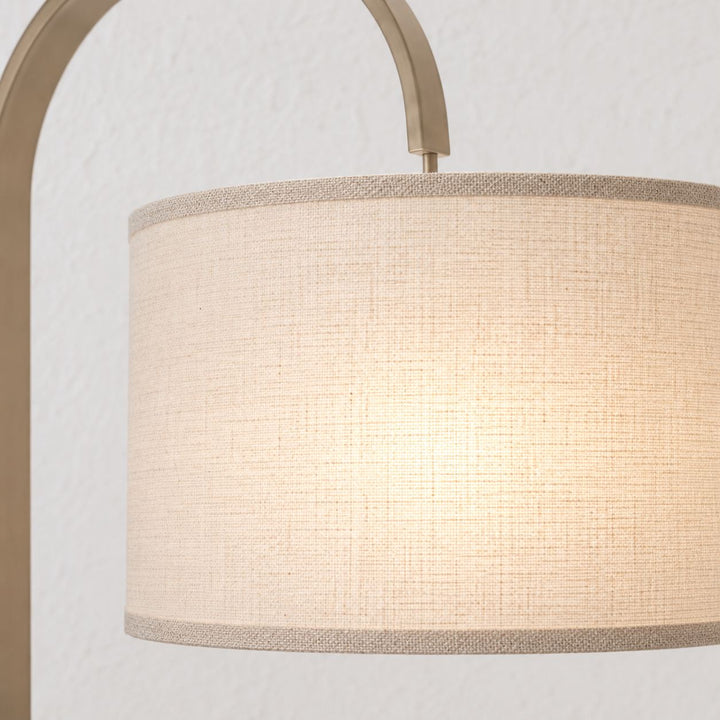 LACRES TABLE LAMP  |  MOCHA MARBLE + CREME SHADE