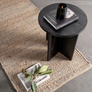 LATENZA JUTE DOOR MAT  |  60 X 90  |  NATURAL JUTE + GREY