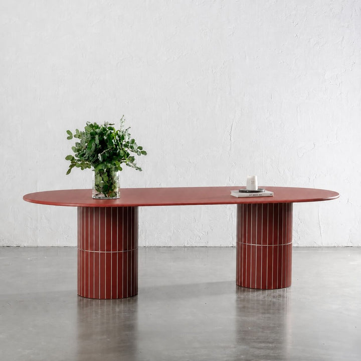 LOMBARD OUTDOOR DINING TABLE  |  TUSCAN TERRACOTTA  |  220CM