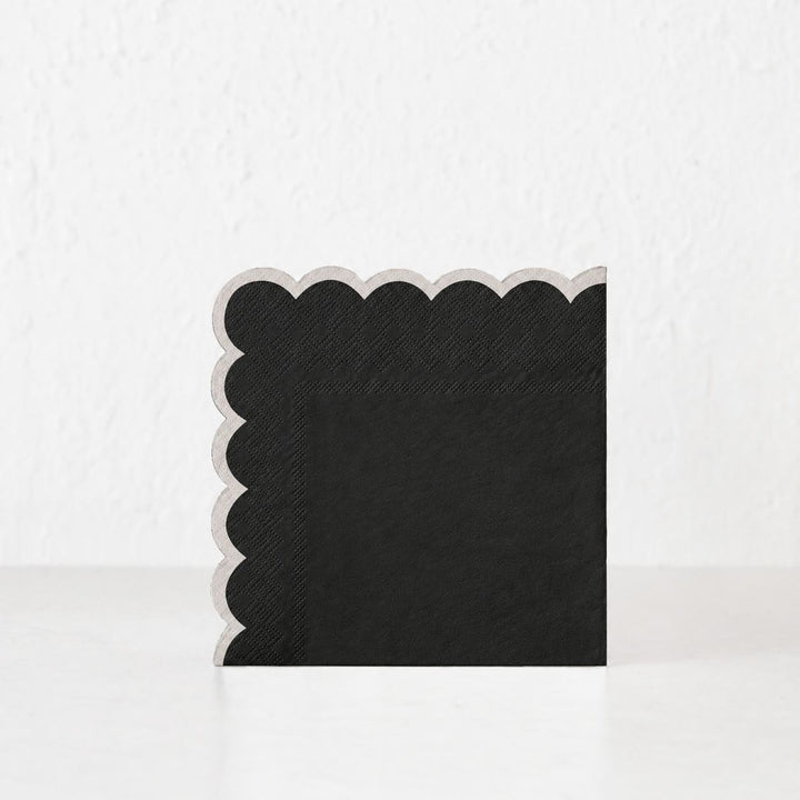 LYRA PAPER NAPKIN BUNDLES  |  BLACK + IVORY