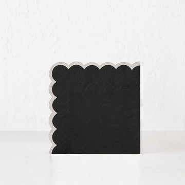 LYRA PAPER NAPKIN BUNDLES  |  BLACK + IVORY