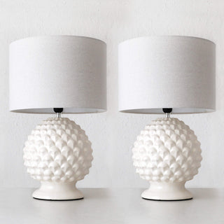 MACY TABLE LAMP BUNDLE X2  |  WHITE