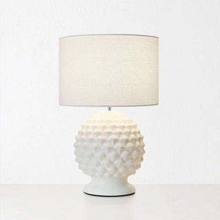 MACY TABLE LAMP  |  WHITE CERAMIC