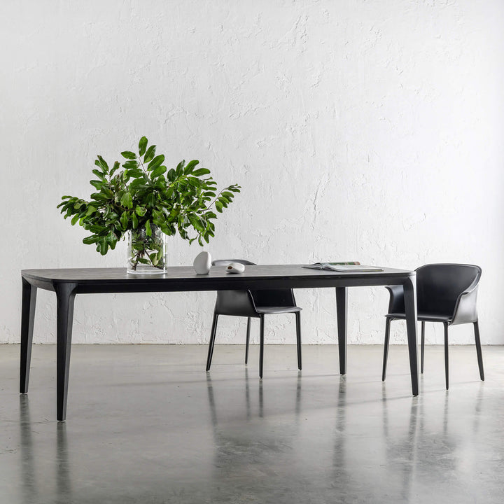 MAGNUS DINING TABLE  |  BLACK NOIR WOOD GRAIN  |  240CM