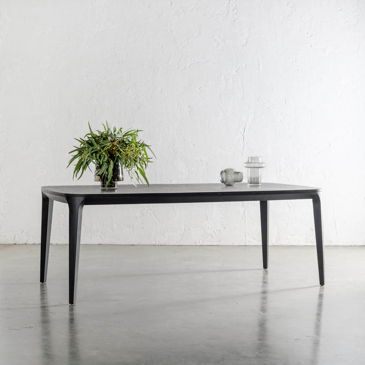 MAGNUS DINING TABLE  |  BLACK NOIR WOOD GRAIN  |  210CM