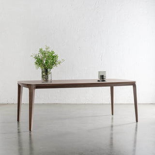 MAGNUS DINING TABLE  |  DEEP WALNUT WOOD GRAIN  |  210CM