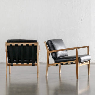 MALAND CASSIUS ARMCHAIR  |  BLACK LEATHER
