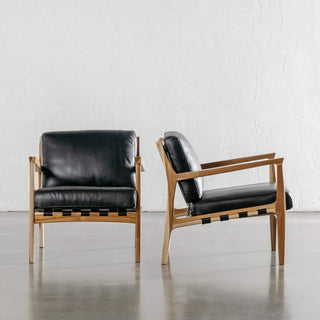 MALAND CASSIUS ARMCHAIR  |  BLACK LEATHER