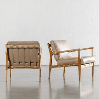 MALAND CASSIUS ARMCHAIR  |  LIGHT TAUPE LEATHER