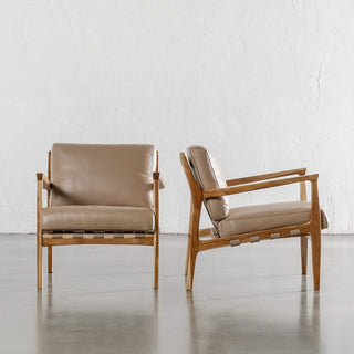MALAND CASSIUS ARMCHAIR  |  LIGHT TAUPE LEATHER