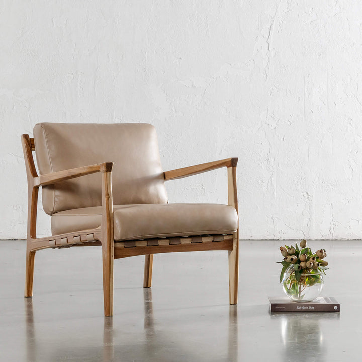 MALAND CASSIUS ARMCHAIR  |  LIGHT TAUPE LEATHER