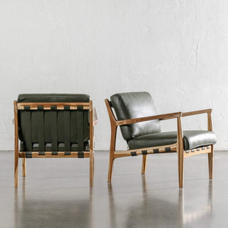 MALAND CASSIUS ARMCHAIR  |  OLIVE GREEN LEATHER