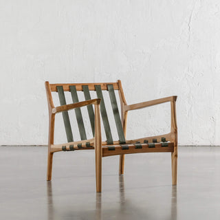MALAND CASSIUS ARMCHAIR  |  OLIVE GREEN LEATHER