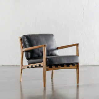 MALAND CASSIUS ARMCHAIR  |  BLACK LEATHER