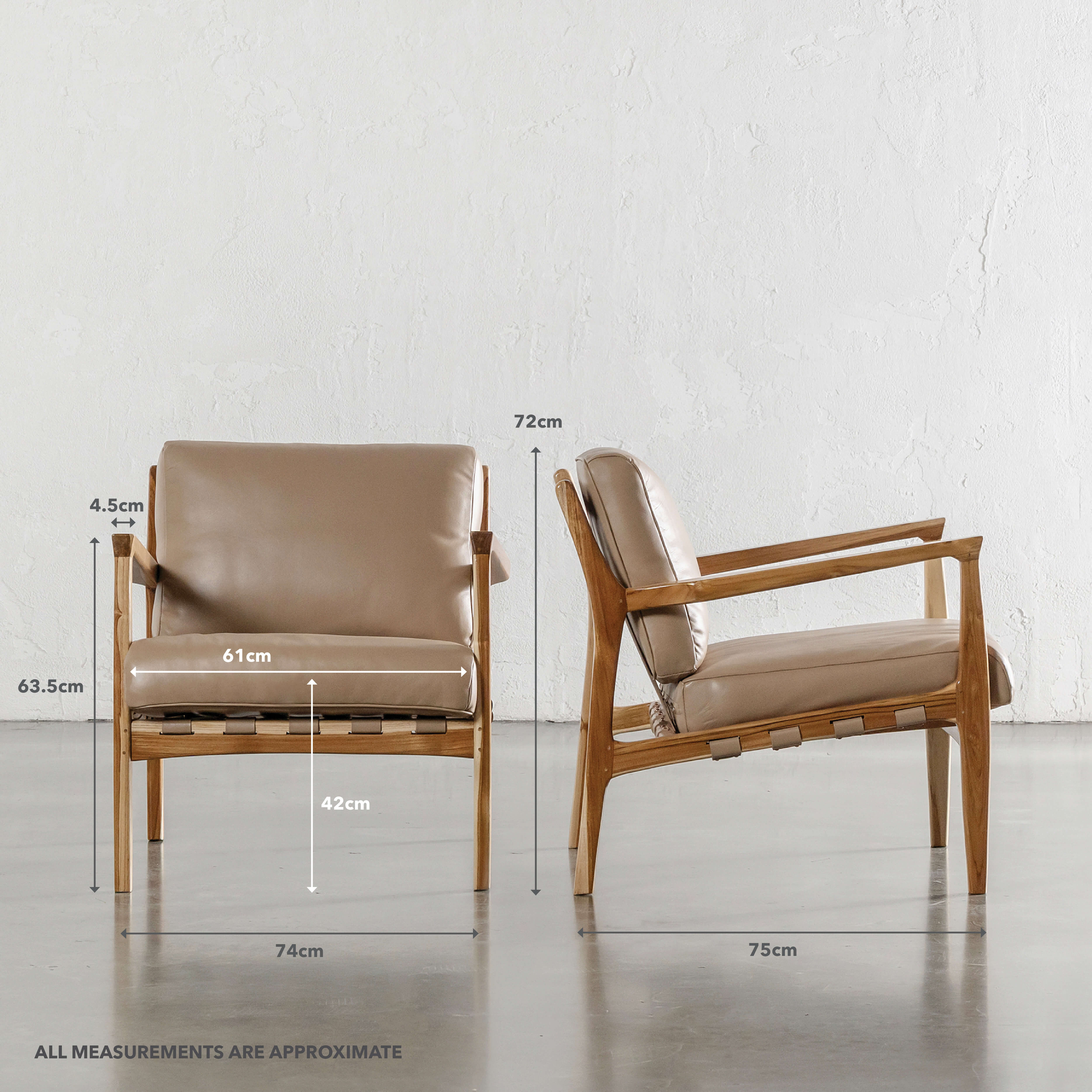 MALAND CASSIUS ARMCHAIR | LIGHT TAUPE LEATHER – Living By Design