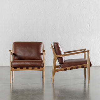 MALAND CASSIUS ARMCHAIR | TAN LEATHER
