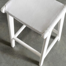 MALAND SOLID HIDE LEATHER COUNTER STOOL  |  BUNDLE + SAVE  |  WHITE ON WHITE LEATHER HIDE