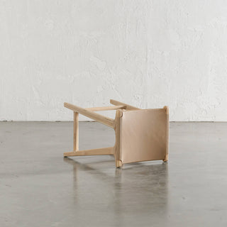 MALAND CONTEMPO SOLID HIDE LEATHER BAR STOOL  |  TOASTED ALMOND LEATHER HIDE