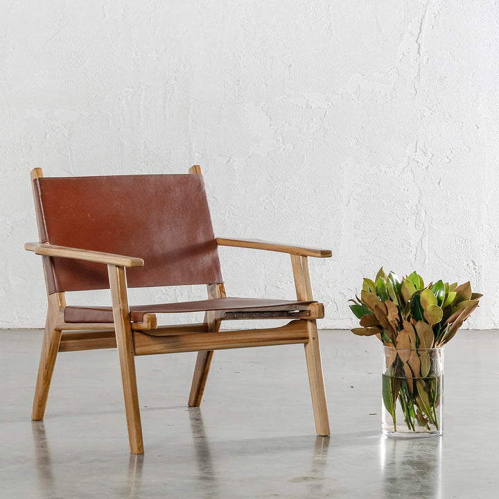 MALAND PAULO ARMCHAIR | TAN LEATHER