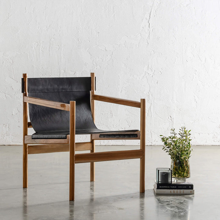 MALAND PORTO ARMCHAIR | BLACK LEATHER