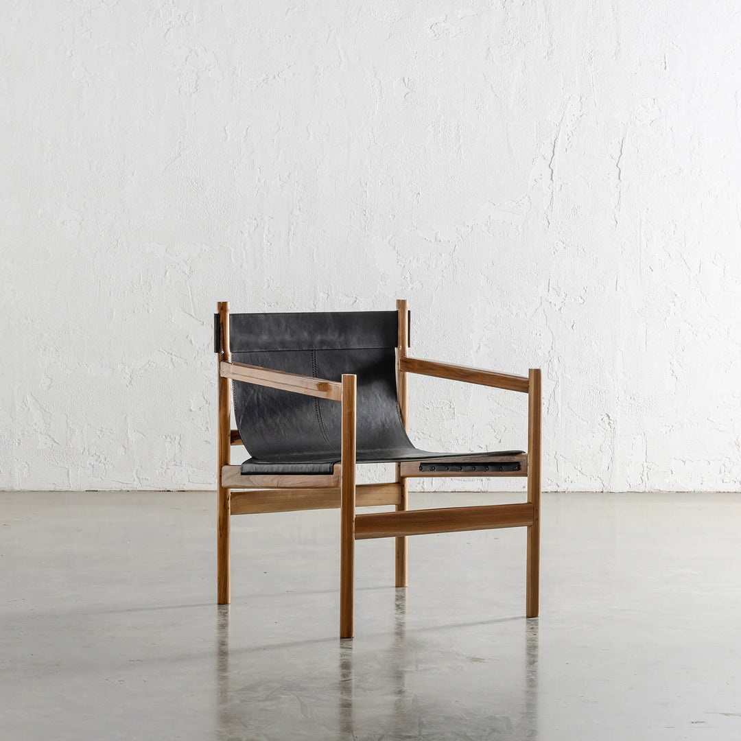 MALAND PORTO ARMCHAIR  |  BLACK LEATHER