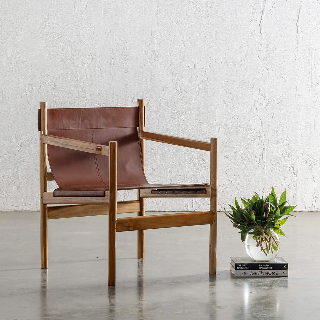 MALAND PORTO ARMCHAIR | TAN LEATHER