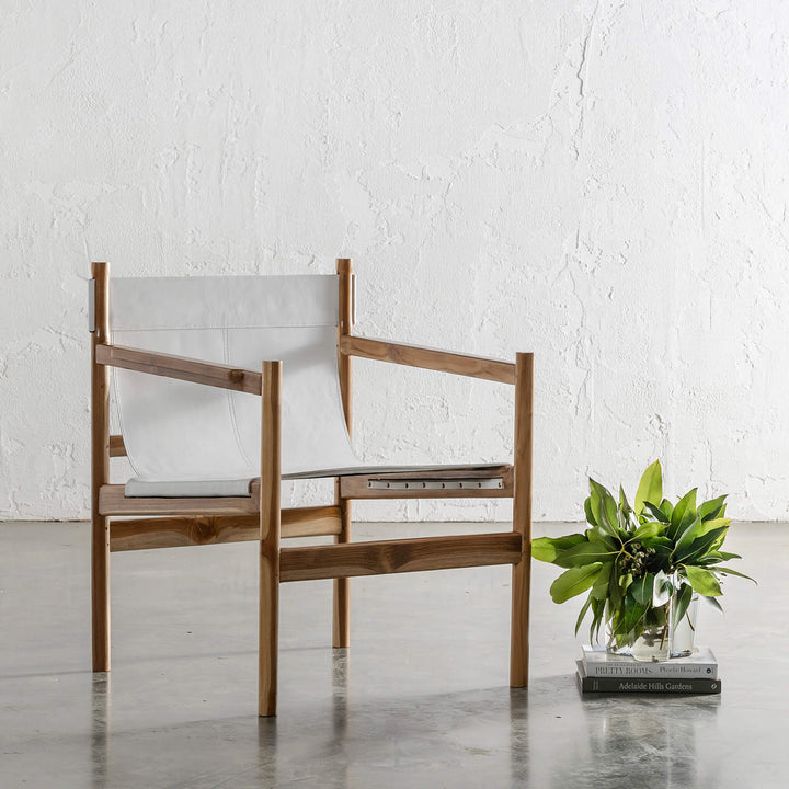 MALAND PORTO ARMCHAIR | WHITE LEATHER