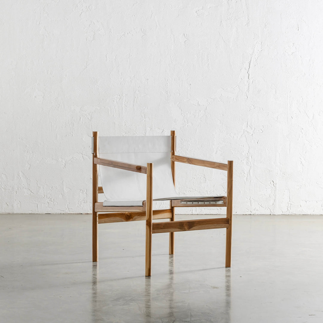 MALAND PORTO ARMCHAIR  |  WHITE LEATHER