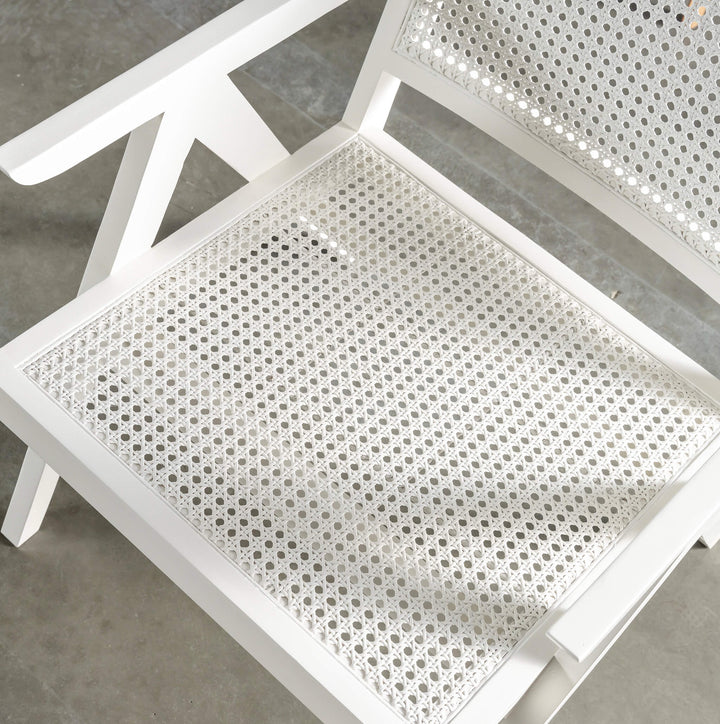 MALAND RATTAN ARMCHAIR  |  WHITE CLOSE UP