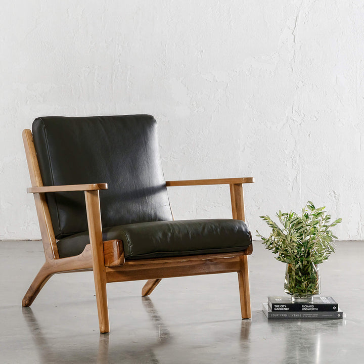 MALAND SVEN ARMCHAIR  |  BLACK LEATHER