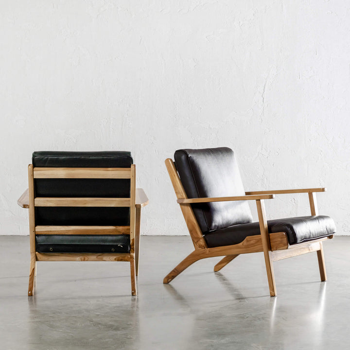 MALAND SVEN ARM CHAIR  |  BLACK LEATHER