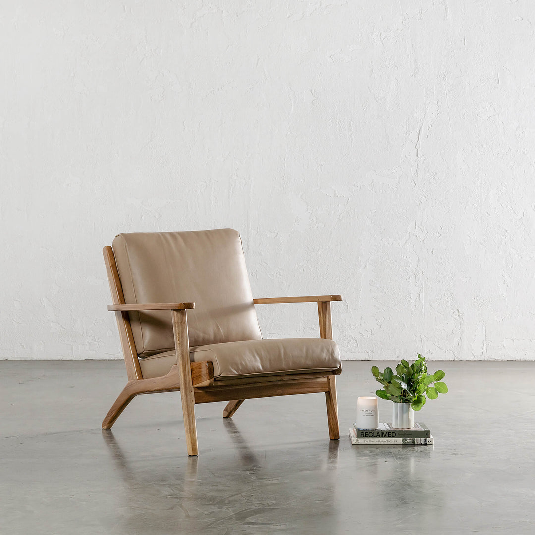 PRE ORDER  |  MALAND SVEN ARMCHAIR  |  LIGHT TAUPE LEATHER