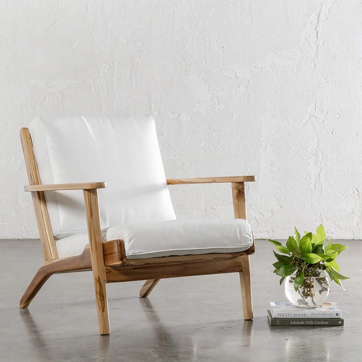 MALAND SVEN ARMCHAIR  |  WHITE LEATHER