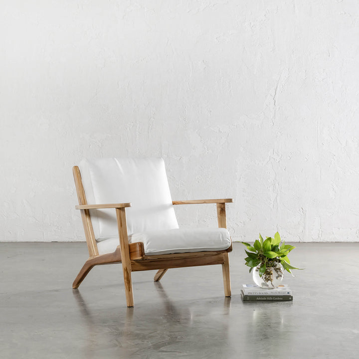MALAND SVEN ARM CHAIR  |  WHITE LEATHER